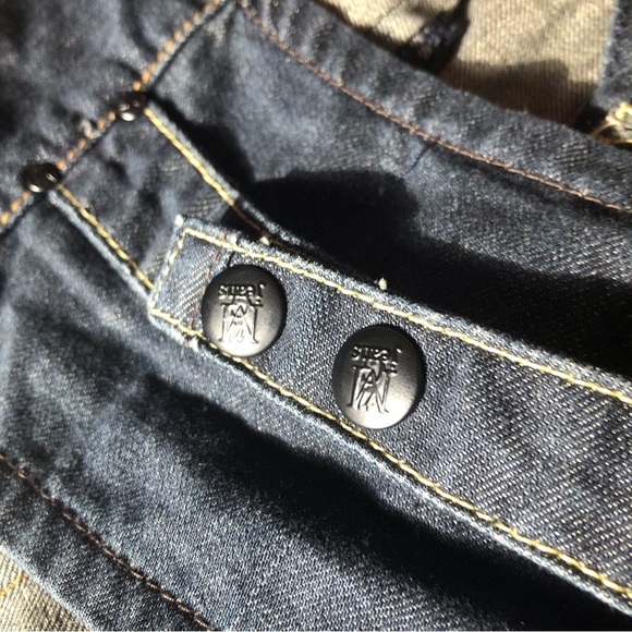 MNG jeans no sleeves vest adjustable blue size M medium - Picture 10 of 12